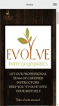 Mobile Screenshot of evolvebarreyogapilates.com